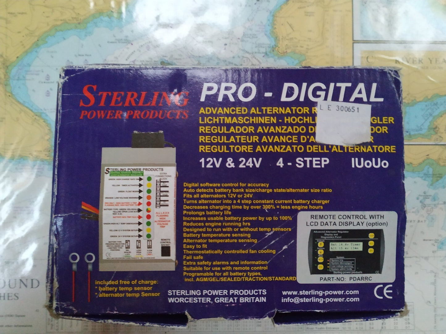 STERLING PRO DIGITAL ADVANCED ALTERNATOR REGULATOR 12V + 24V 4 STEP / NEW