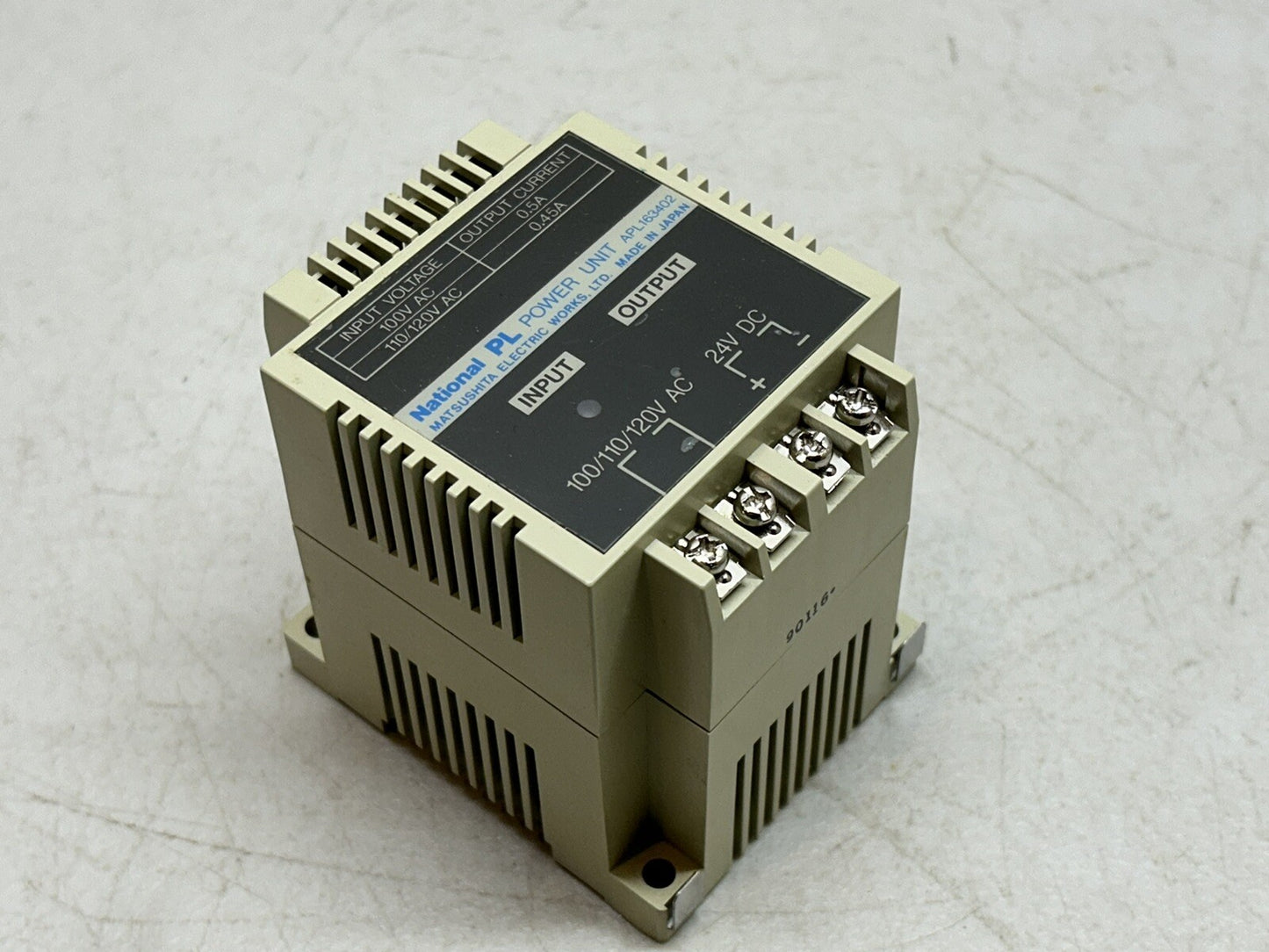 NATIONAL APL163402 / PL POWER UNIT 100VAC 0.5A / USED AS SAMPLE UNIT ONLY