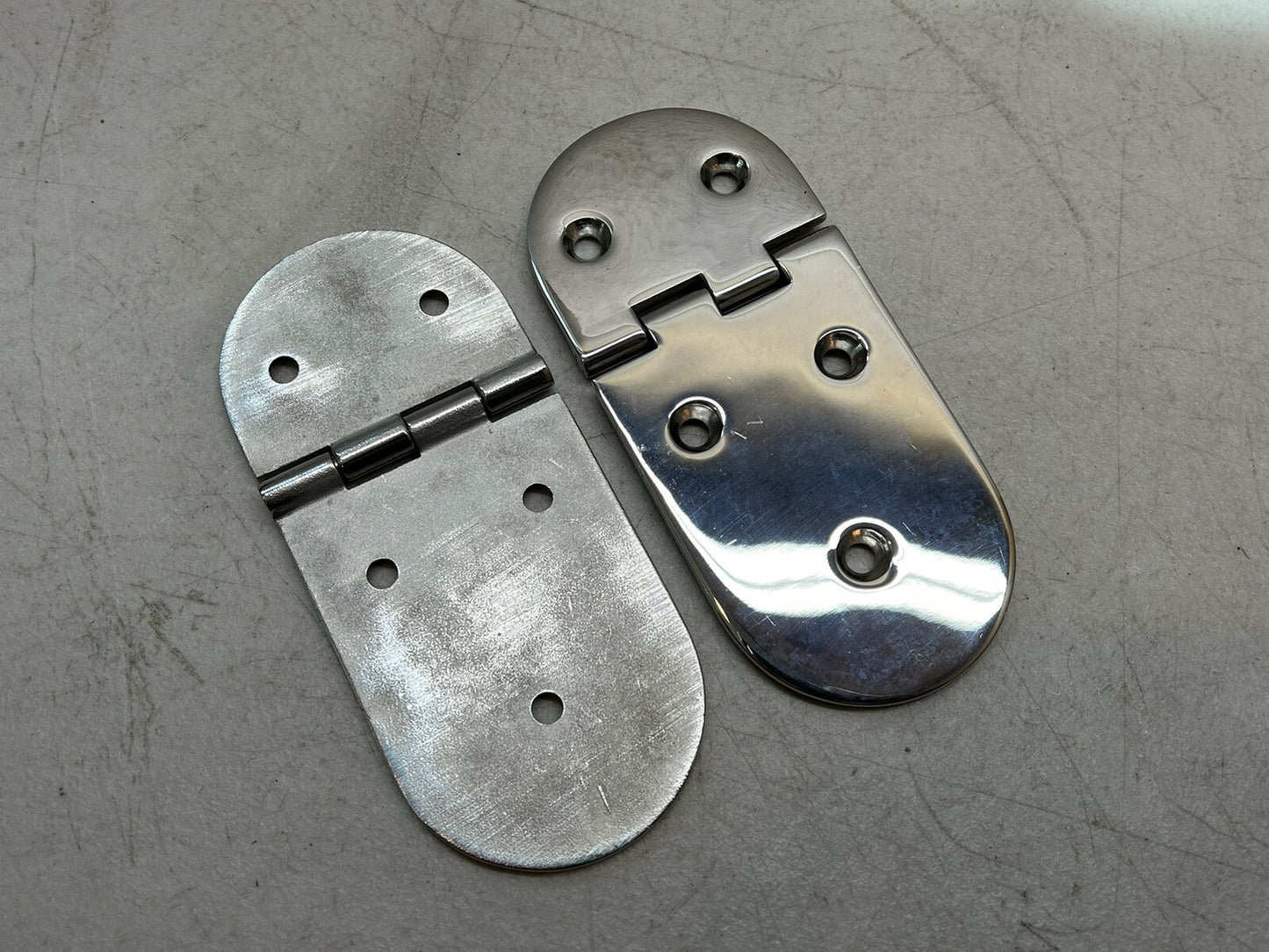 HINGE STAINLESS STEEL 5.75" X 2.5" MARINE BOAT / LOT OF 2 NEW