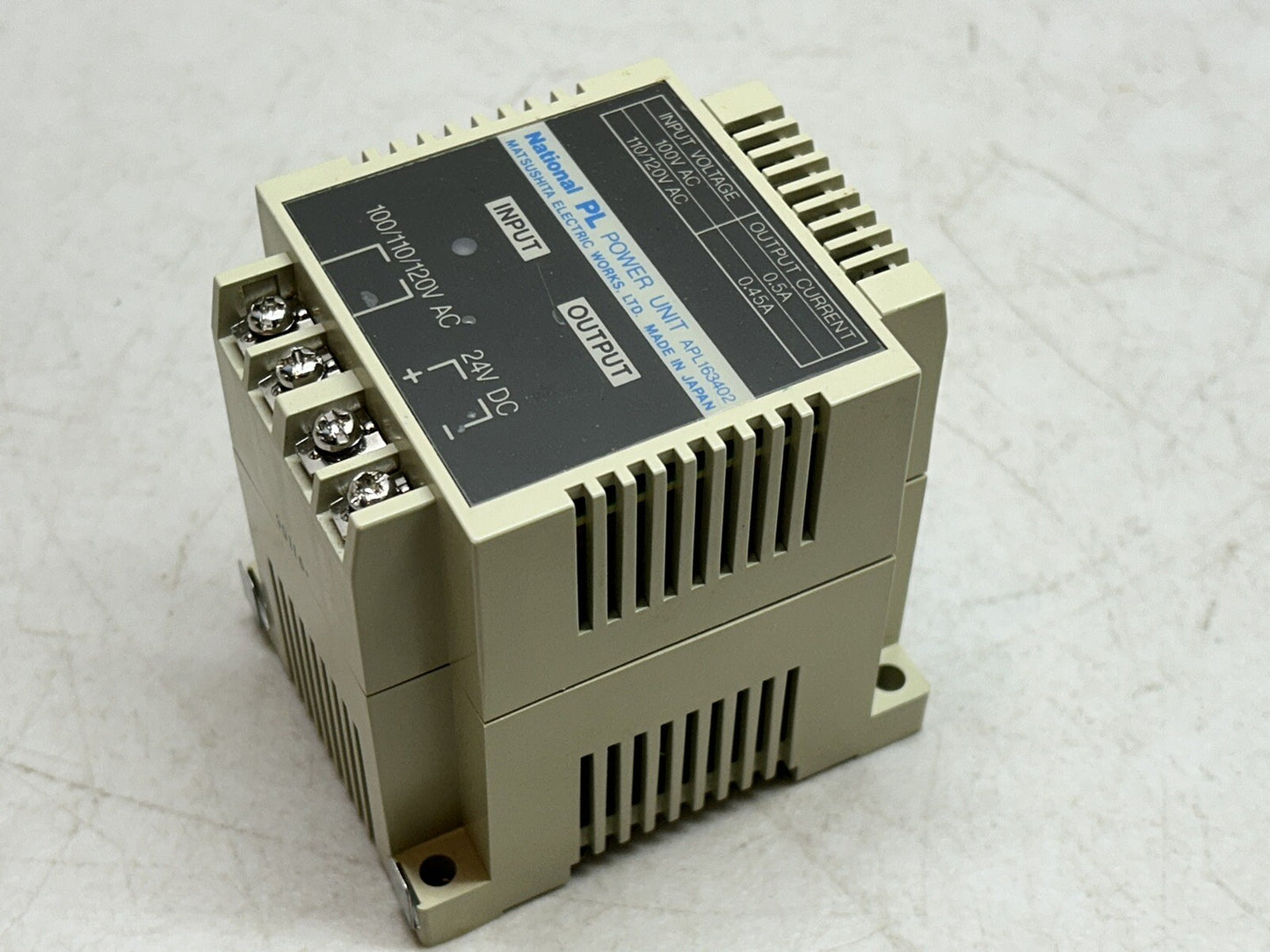 NATIONAL APL163402 / PL POWER UNIT 100VAC 0.5A / USED AS SAMPLE UNIT ONLY