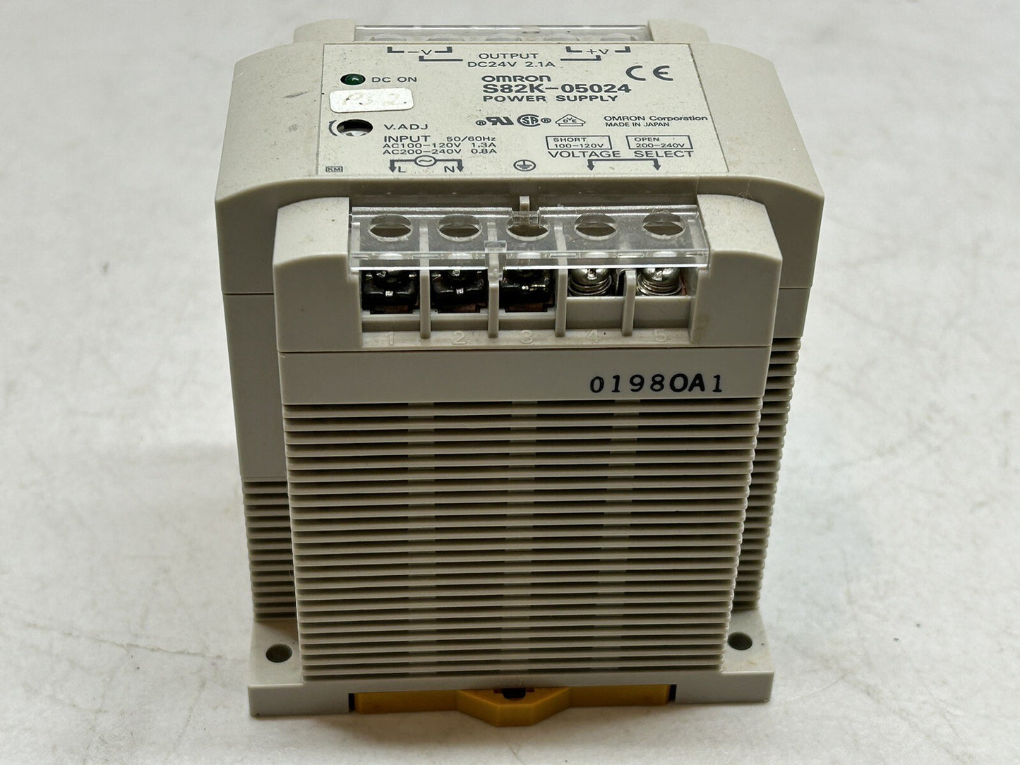 Omron S82K-05024 50W DIN Rail Switching Power Supply 24V 2.1A