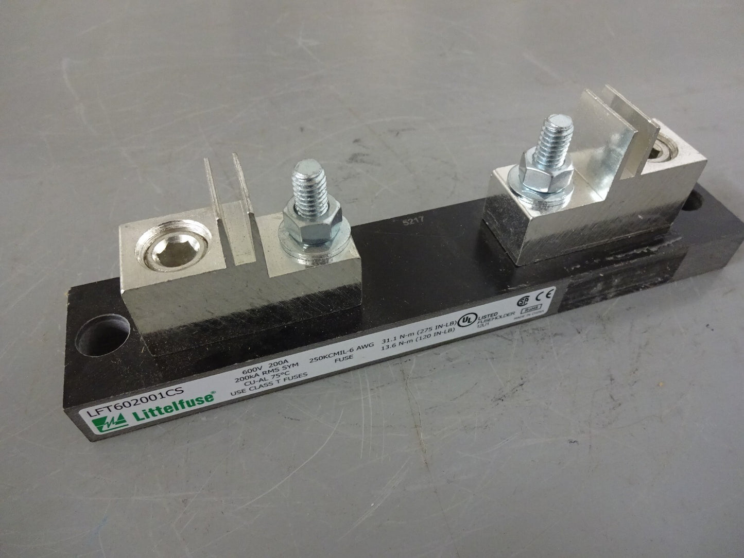 LITTELFUSE LFT602001CS / 600V 200A USES CLASS T FUSES / NEW