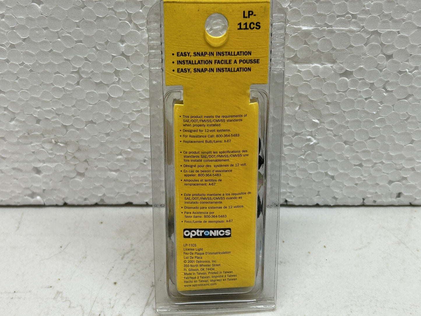 OPTRONICS LP-11CS / LP11CS / TRAILER LICENSE PLATE LIGHT / NEW
