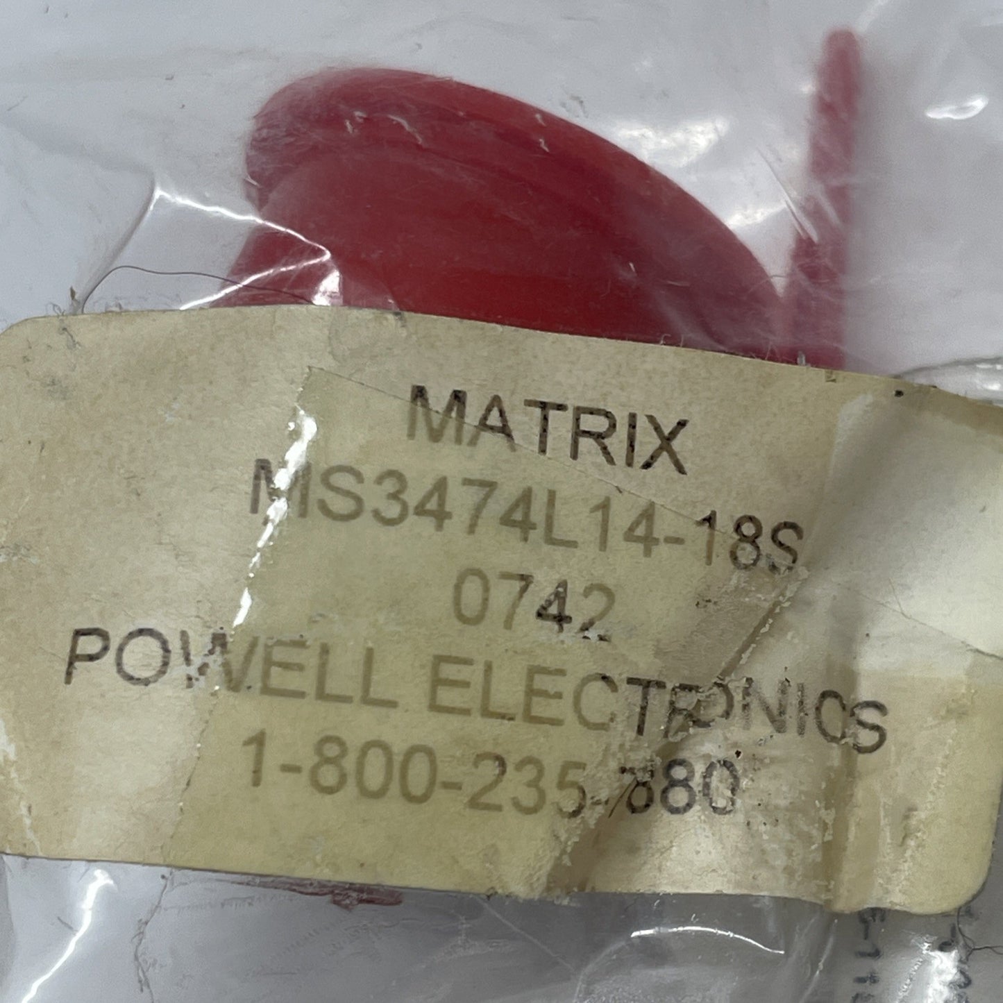 Amphenol / Matrix MS3474L14-18S 18-Pos Jam-Nut Panel Receptacle Connector