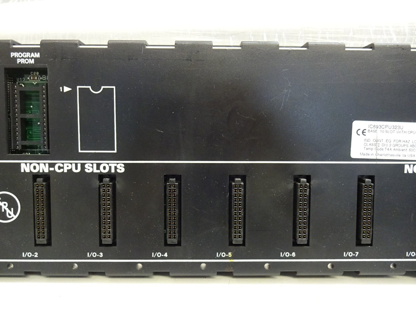 GE FANUC IC693CPU323 / IC693CPU323U 10 SLOT BASE WITH CPU