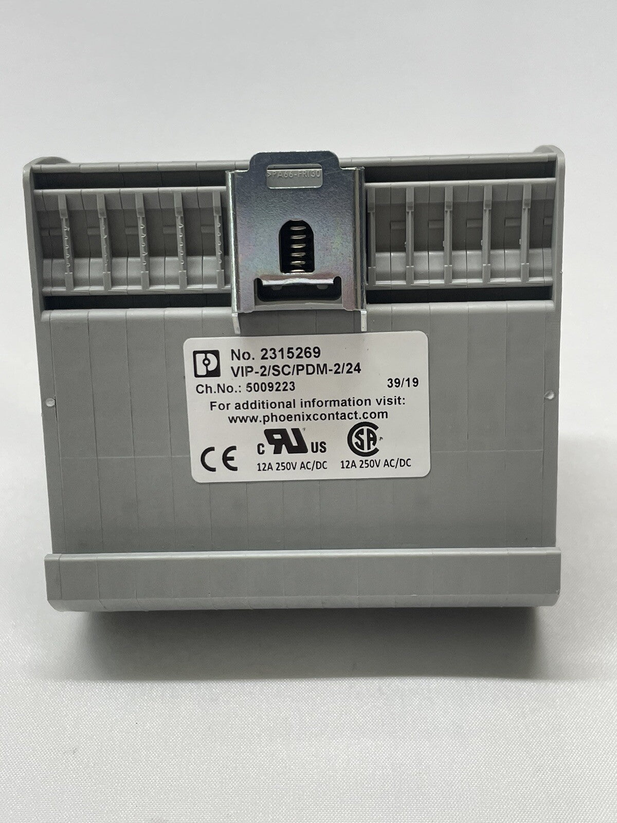 Phoenix Contact 2315269 VIP-2/SC/PDM-2/24 12 amp 250 volt