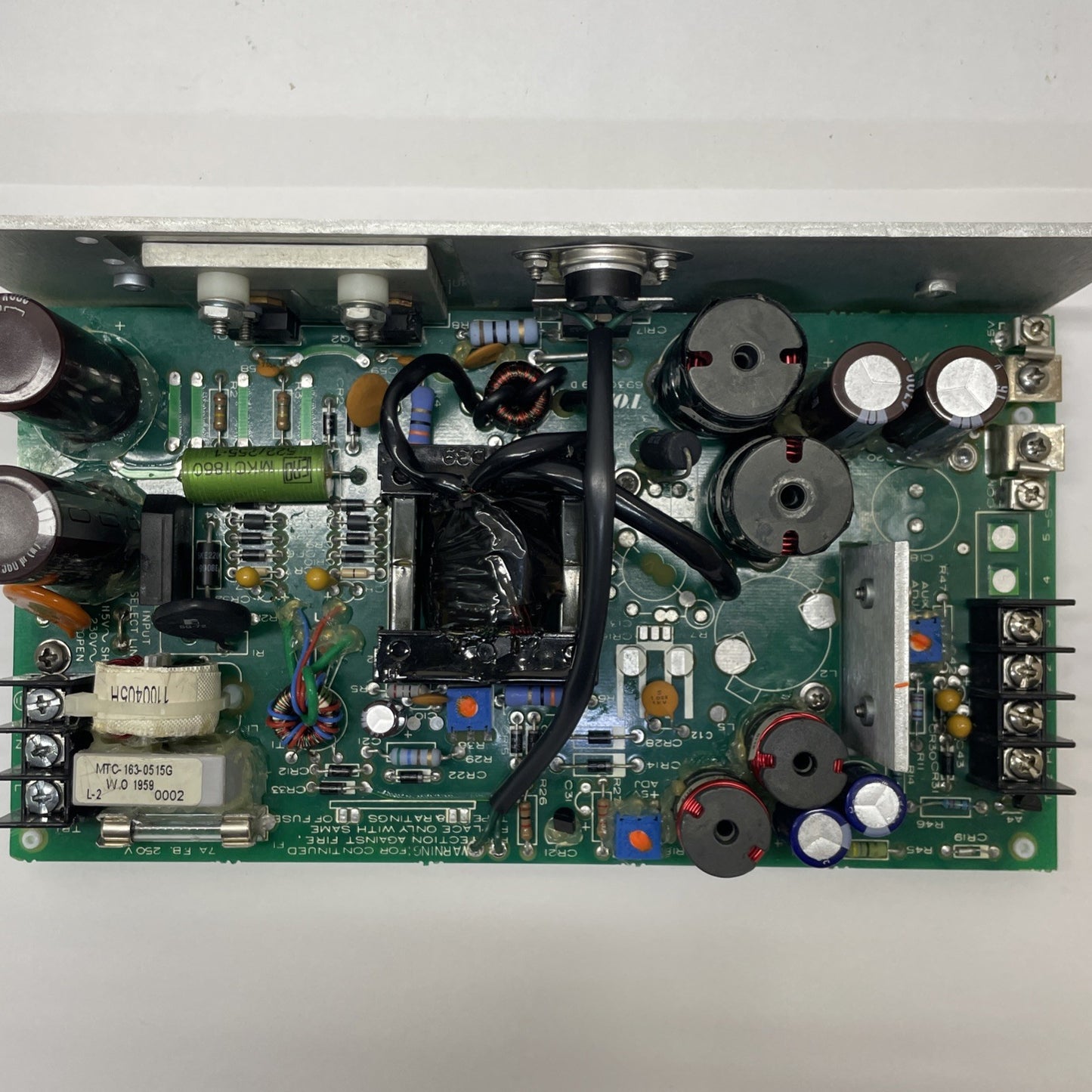 CONDOR MTC-163-0515G / DC POWER SUPPLY AVIATION INPUT 115/230V 3.5A 1.75A /