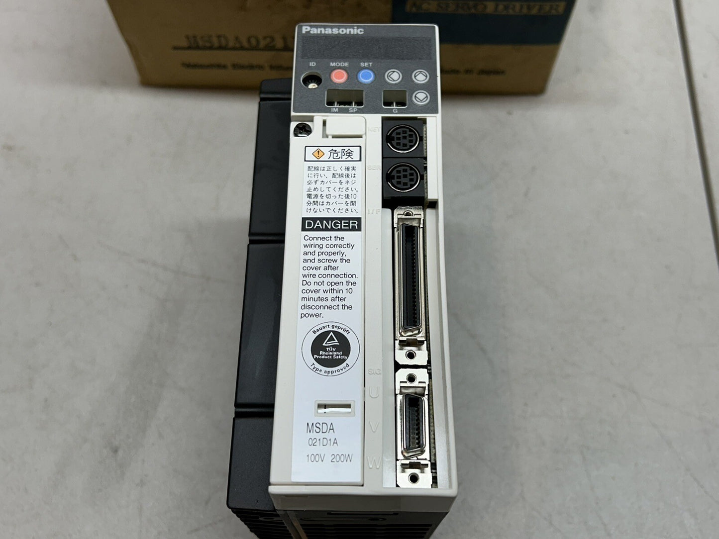 PANASONIC MSDA021D1A / AC SERVO DRIVER 100V 200W / NEW