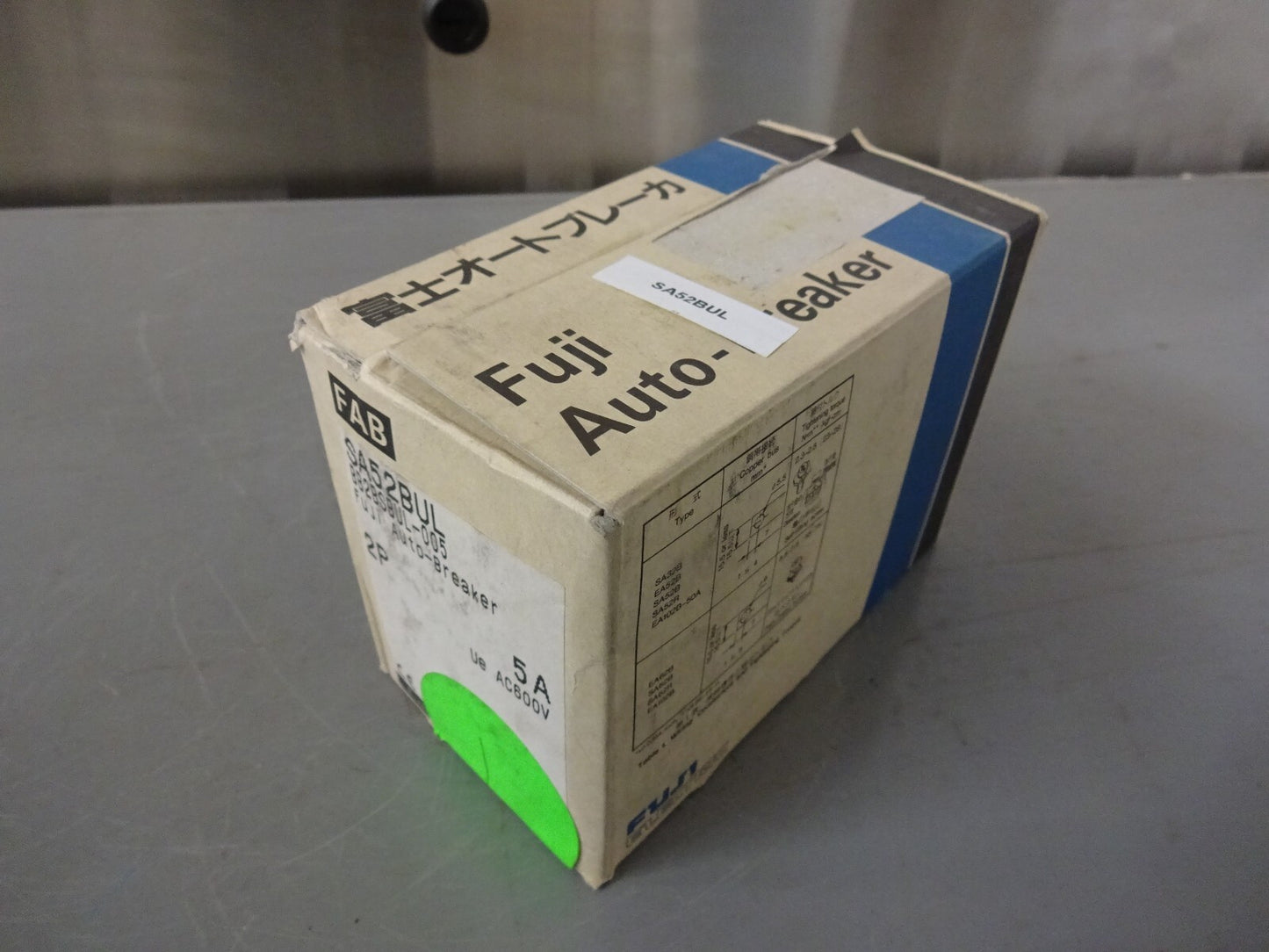 FUJI ELECTRIC SA52BUL / AUTO-BREAKER / BB2BSBUL-005 / 5A 2P AC600V / NEW