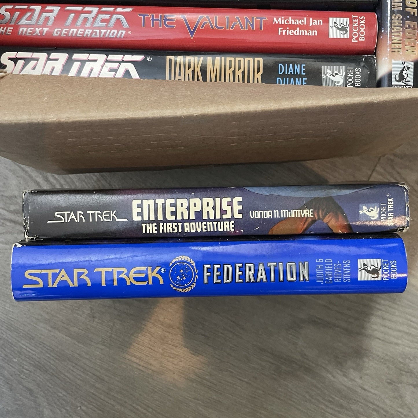 Lot of 14 Hardcover Star Trek Books good condition