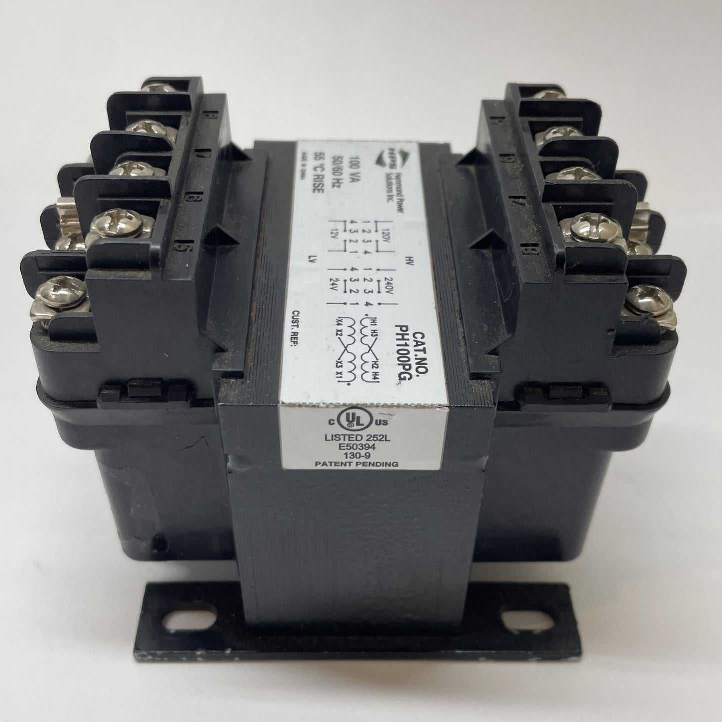 Hammond Power Solutions PH100PG 100 VA Control Transformer 120/240 V - 12/24 V