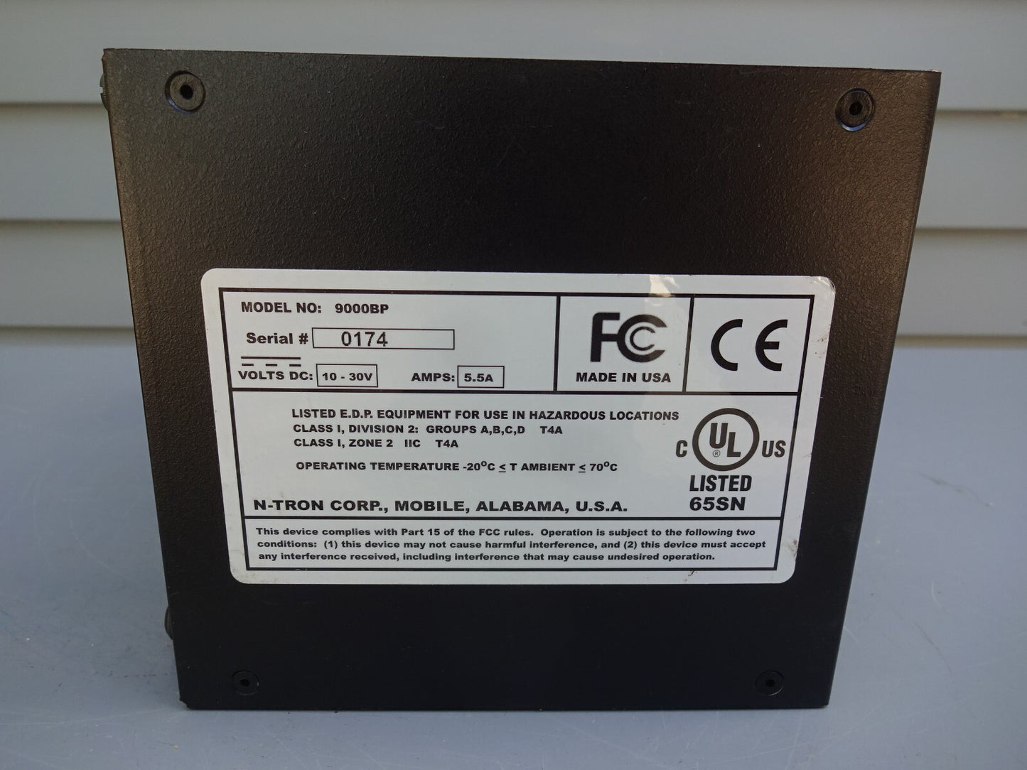N-TRON 9000BP BACKPLANE 5 SLOT CHASSIS HOUSING 9000 SERIES