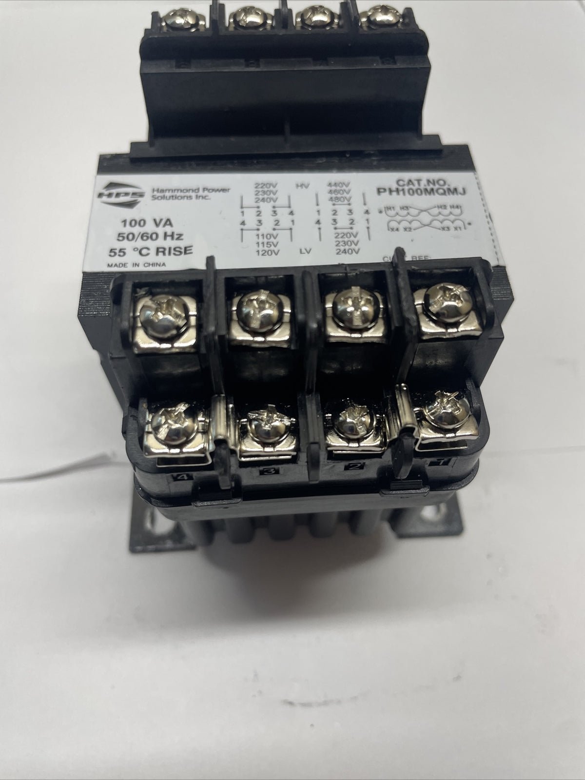 HPS Hammond Power Control Transformer Cat No. PH100MQMJ