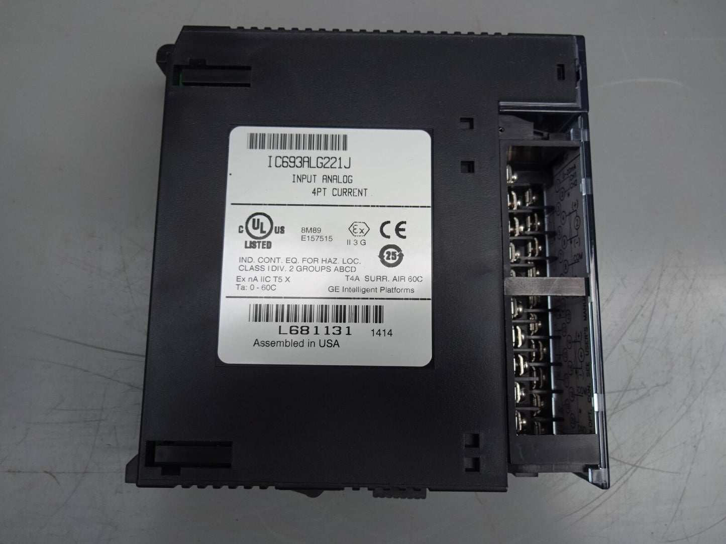 GE FANUC IC693ALG221J / IC693ALG221 ANALOG INPUT MODULE