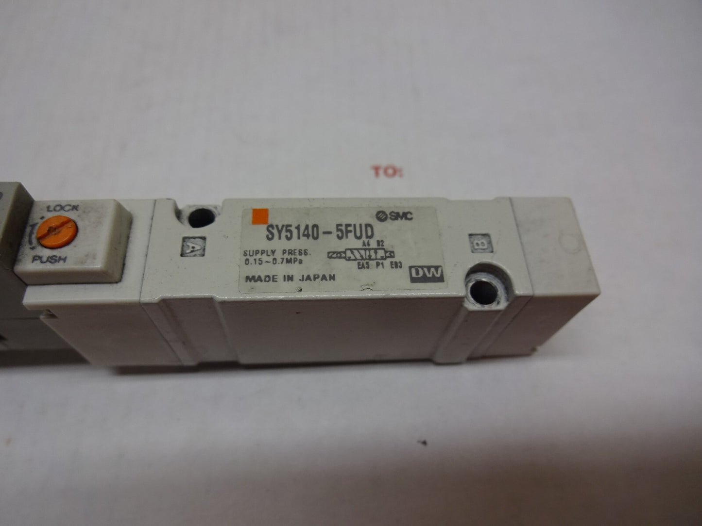 SMC SY5140-5FUD / 24VDC / SUPPLY PRESS 0.15-0.7MPA