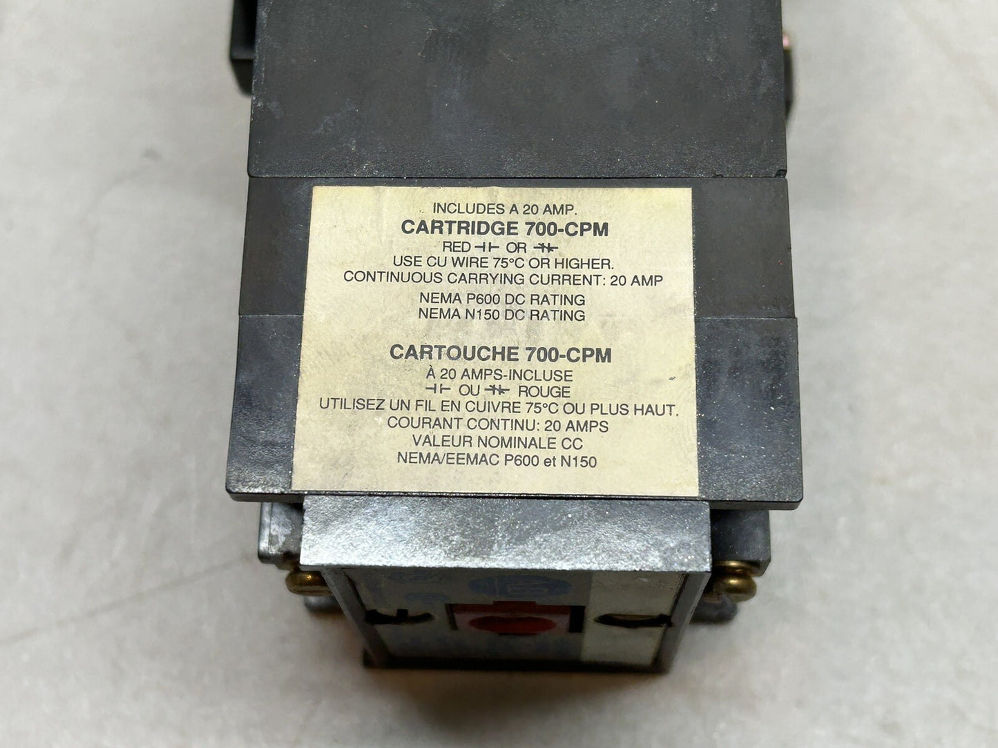 ALLEN BRADLEY 700-PKB40 AC RELAY / WITH 700DC-P400Z24 SERIES A