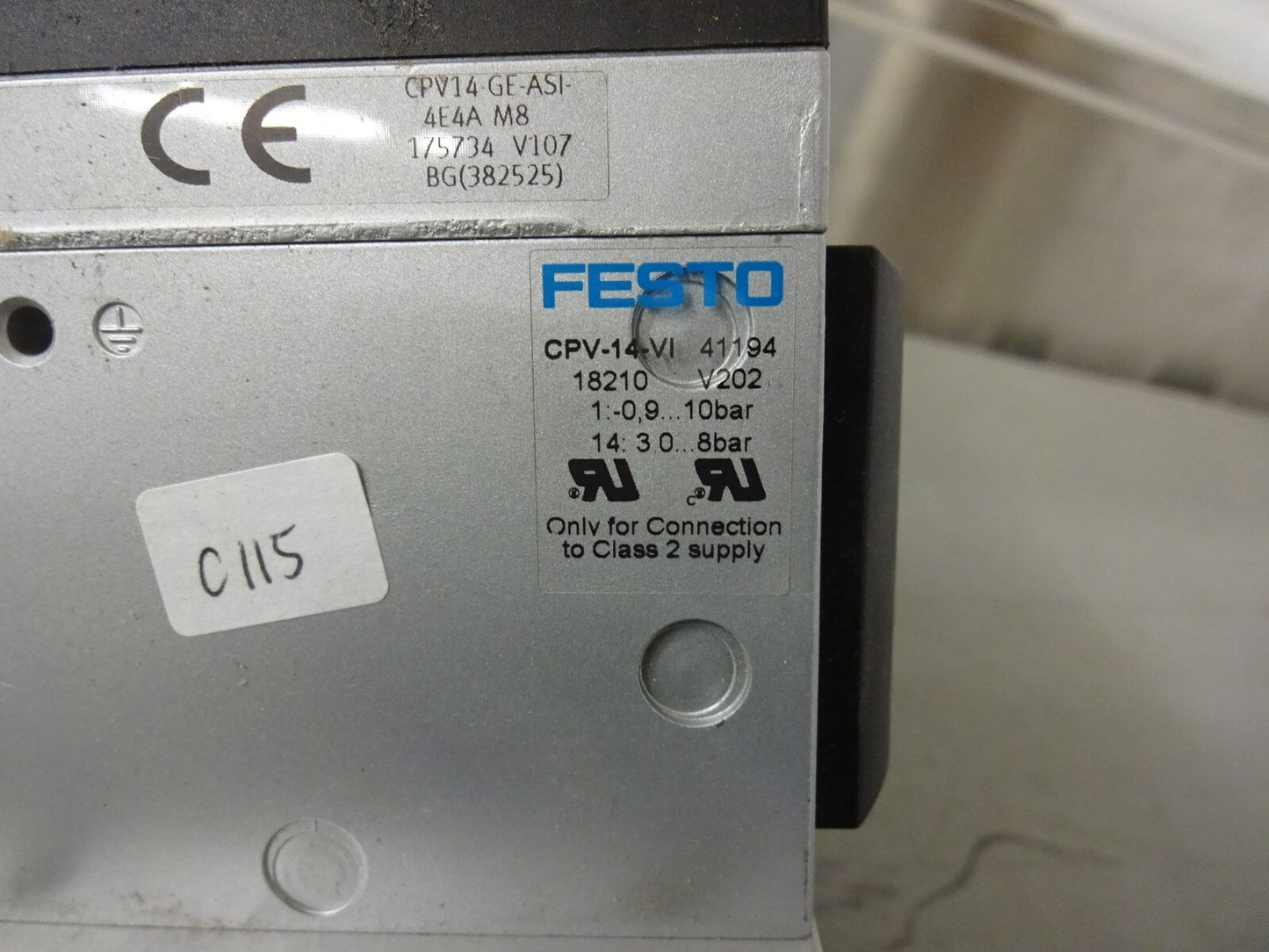 FESTO CPV14-GE-ASI-4E4A M8 175734 / CPV14-VI-P4-1/8-B / CPV-14-VI / NEW