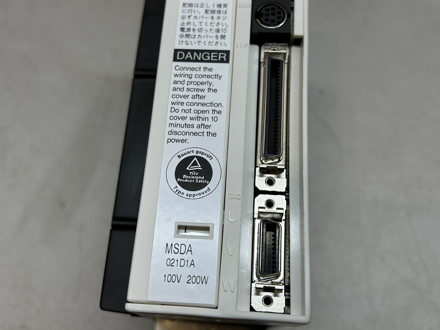PANASONIC MSDA021D1A / AC SERVO DRIVER 100V 200W / NEW