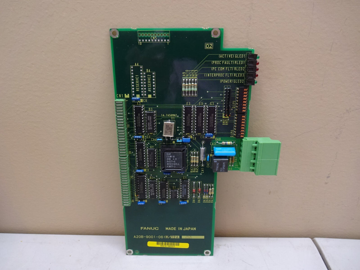 FANUC A20B-9001-0610/02A / RIO DAUGHTER FOR MOTHER PCB RJ / A16B-2201-0890
