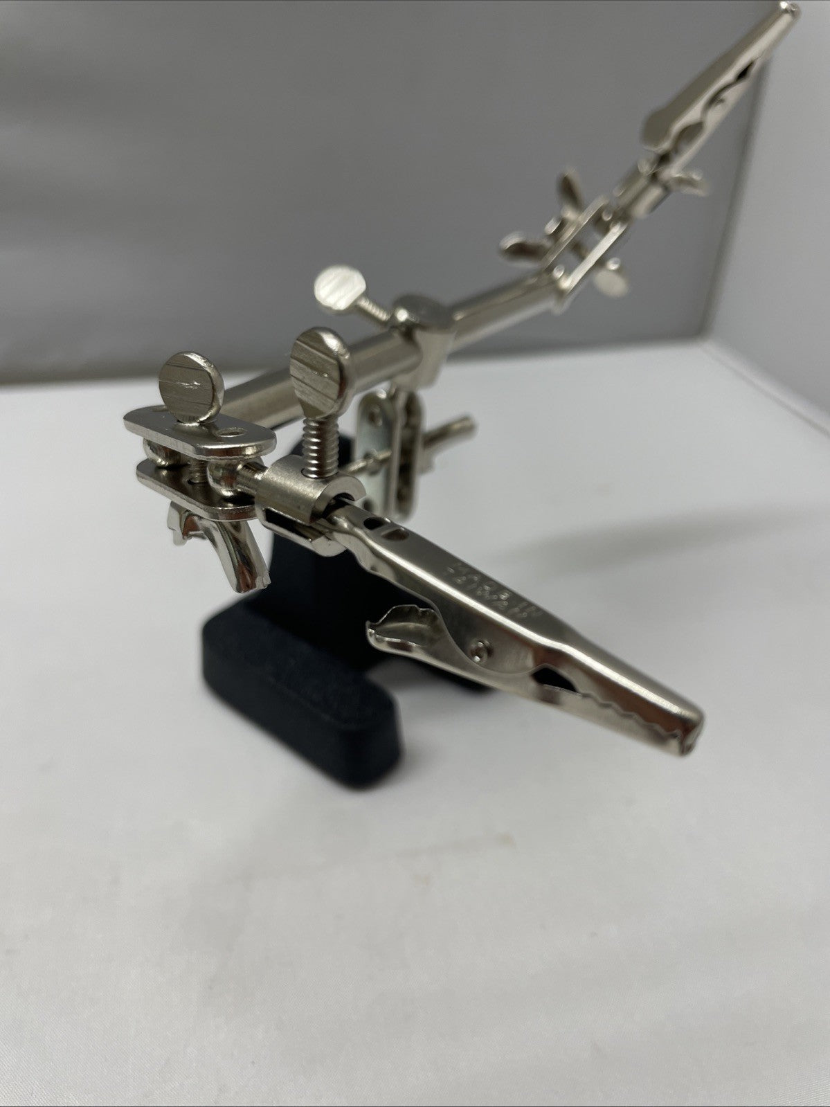 Helping Third Hand Magnifier Soldering Stand Clamp Holder Alligator Clip Tool