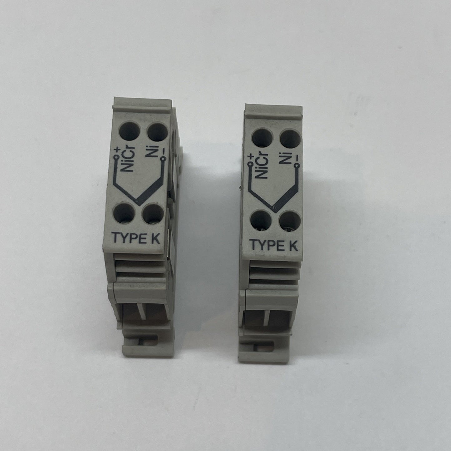 (LOT FO 2) Allen Bradley 1492-WTC3E, TYPE K Two Pole Thermocouple Block