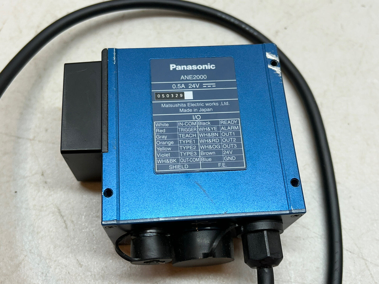 PANASONIC ANE2000 / IMAGING CAMERA VISION SENSOR 0.5A 24V / USED AS SAMPLE
