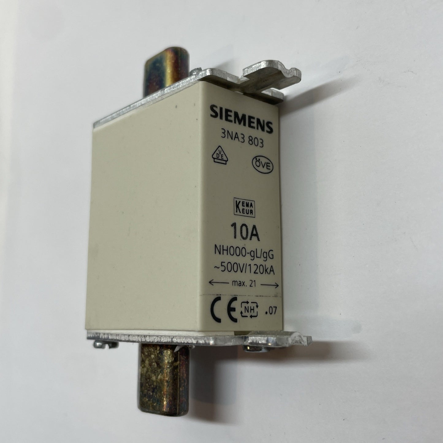 (LOT OF 3) Siemens 3NA3-803 / 3NA3803 Industrial Fuse 10 Amp 500V / 120kA