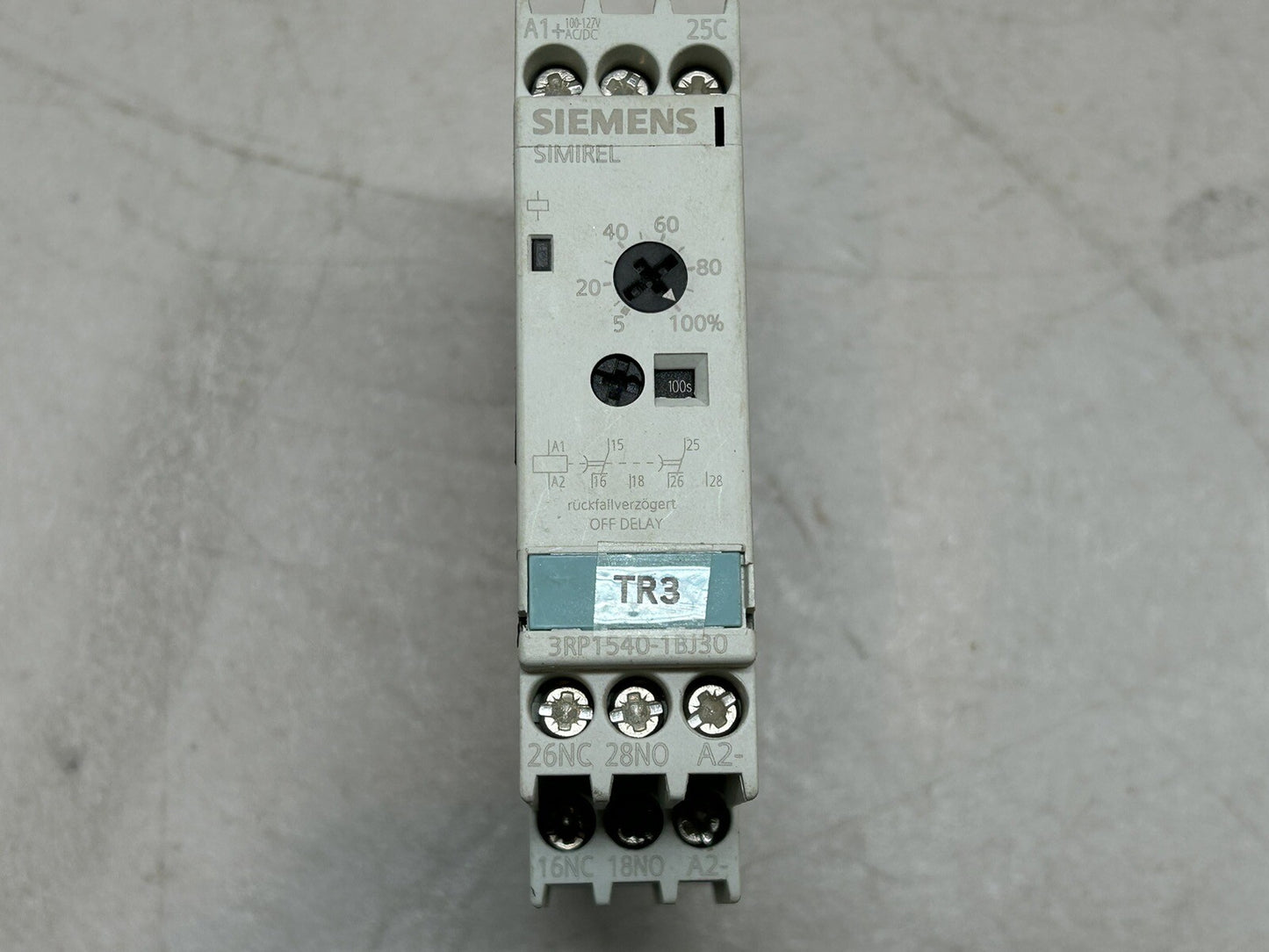 SIEMENS 3RP1540-1BJ30 / 3ZX1012-0RP15-1AA1 SIMIREL TIME RELAY MODULE