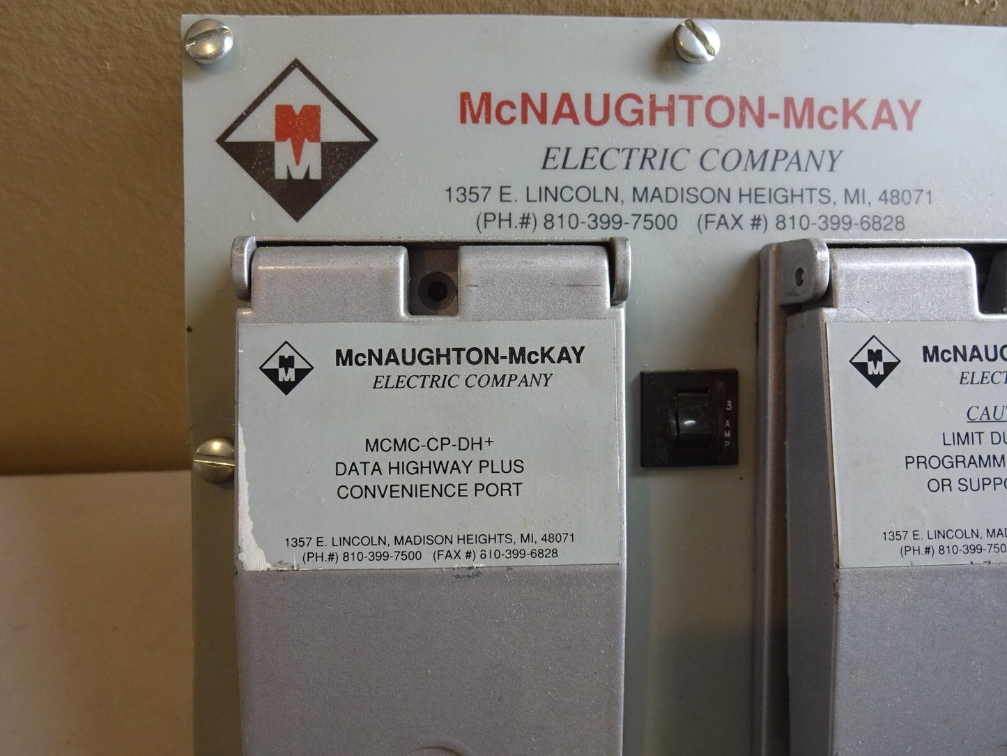 MCNAUGHTON-MCKAY MCMC-CP-DH+ DATA HIGHWAY CONVENIENCE PORT LIMIT DUPLEX