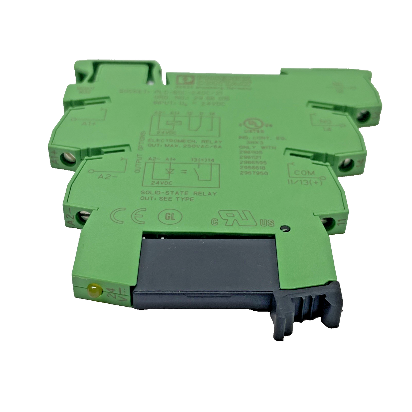 (LOT OF 4) Phoenix Contact PLC-BSC-24DC/21 29 66 595 Relay module