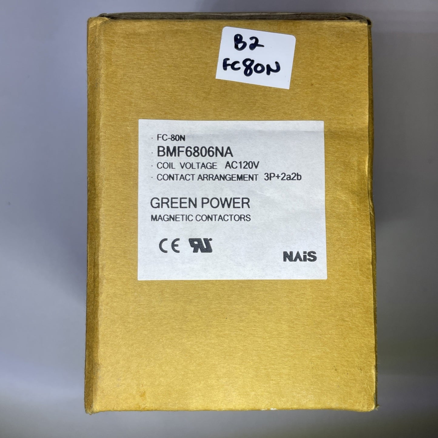 Green Power Magnetic Contactor, FC-80N / BMF6802N