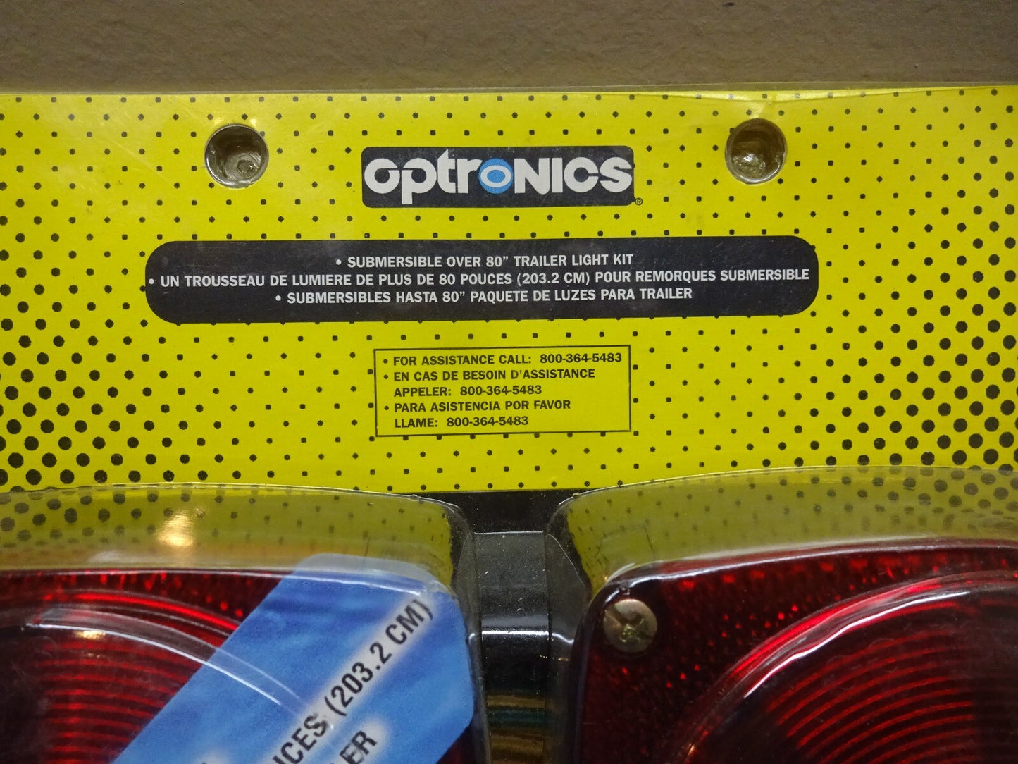 OPTRONICS TL-6RK / SUBMERSIBLE OVER 80" TRAILER LIGHT KIT / NEW