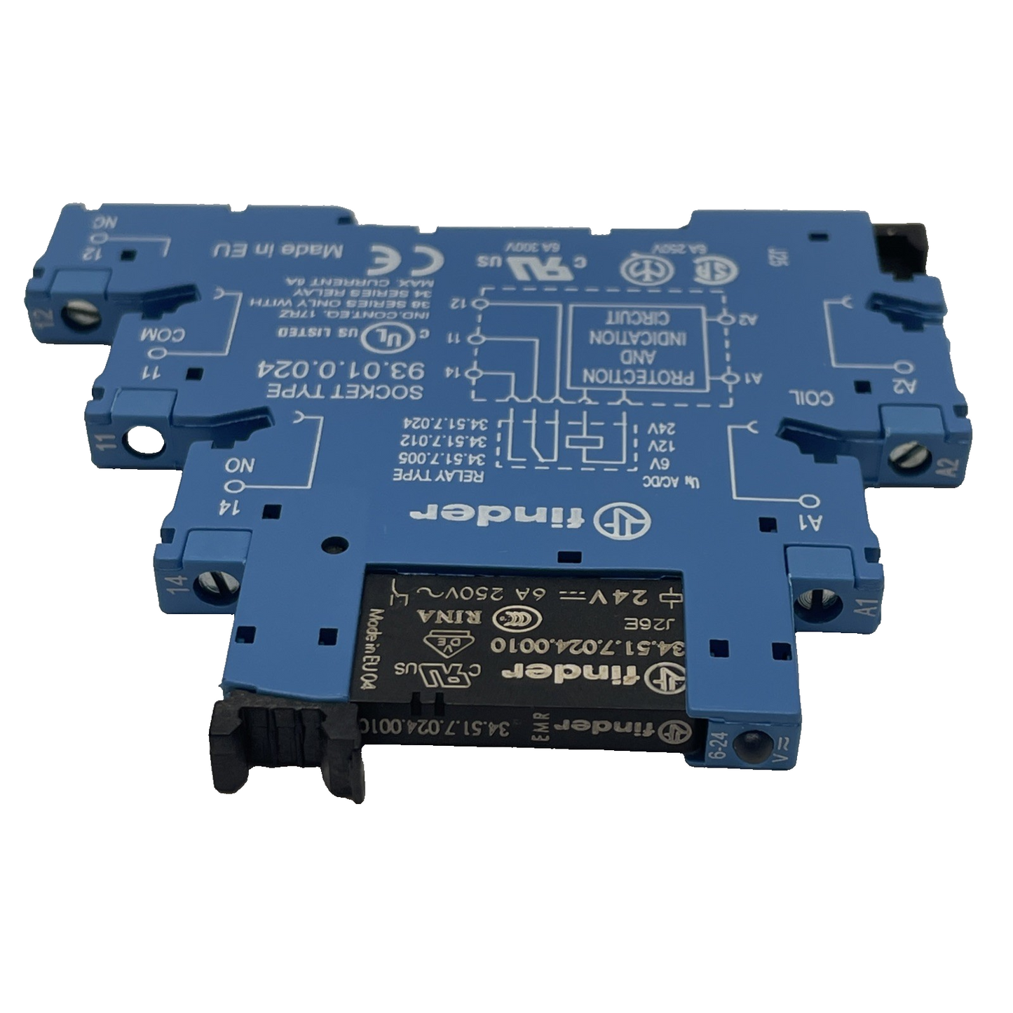 (LOT OF 2) FINDER RELAY SOCKET 34.51.7024.0010 (NEW)