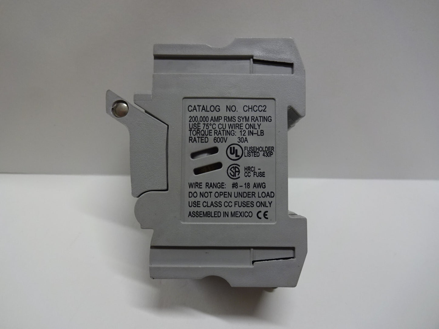 BUSS CHCC2 CIRCUIT BREAKER BUSSMANN 600V 30A WITH 2 FN99-92 FUSES
