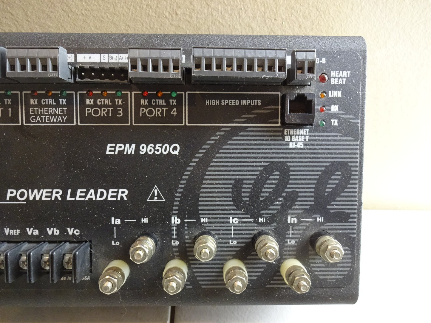 GE NEXUS 1250-G-D2-60HZ-INP10-2MEG / EPM 9650Q / POWER INPUT 90-276V AC OR DC