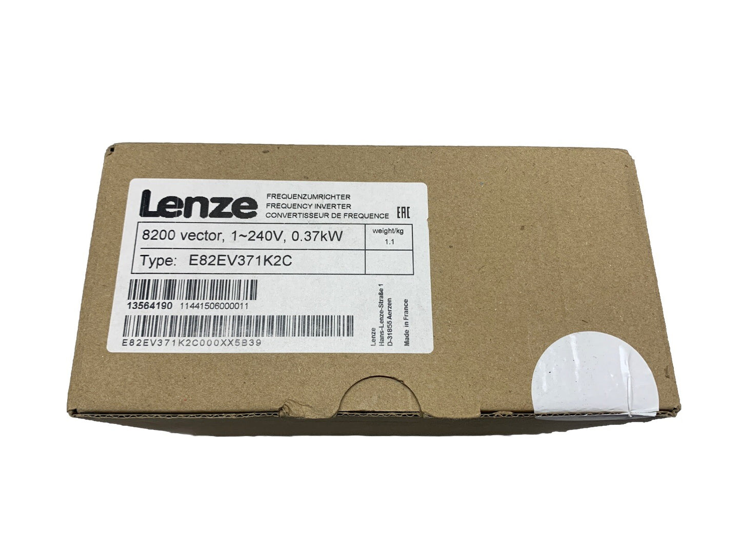 NEW! LENZE E82EV371_2C INVERTER 0.37KW 220V 8200 VECTOR E82EV371K2C