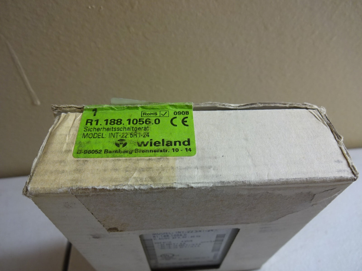 GE INT-22.5R1-24 / R1.188.1056.0 MONITOR RELAY SAFETY 24VAC/DC / NEW WITH BOX