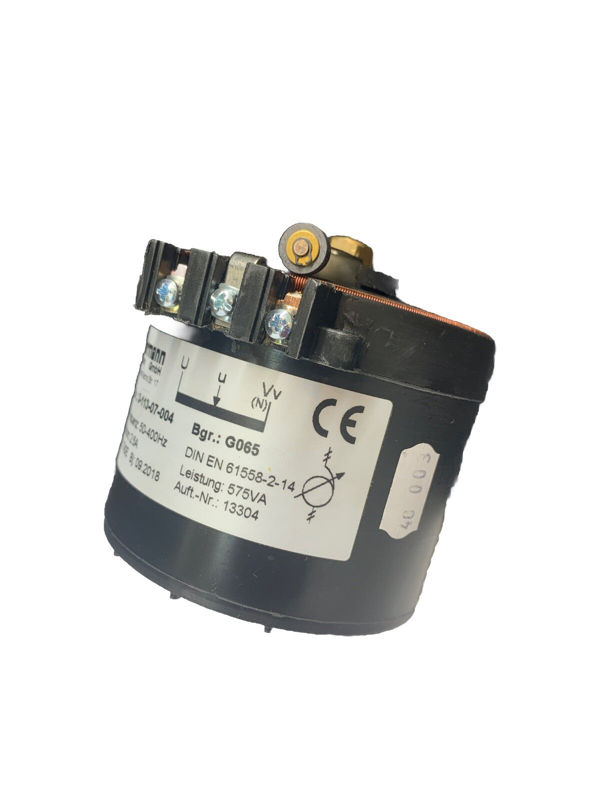 SCHUNTERMANN TRANSFORMATOREN GMBH BV 3-113-07-004 RV 230/2.5 ACTUATOR TRANSFORME