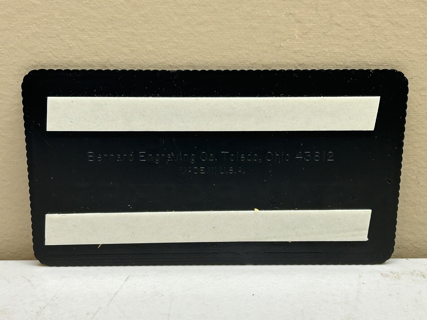 BERNARD ENGRAVING TENNIS IS MY RACKET PLAQUE FUN SIGN 5-1/2" X 3" / NEW