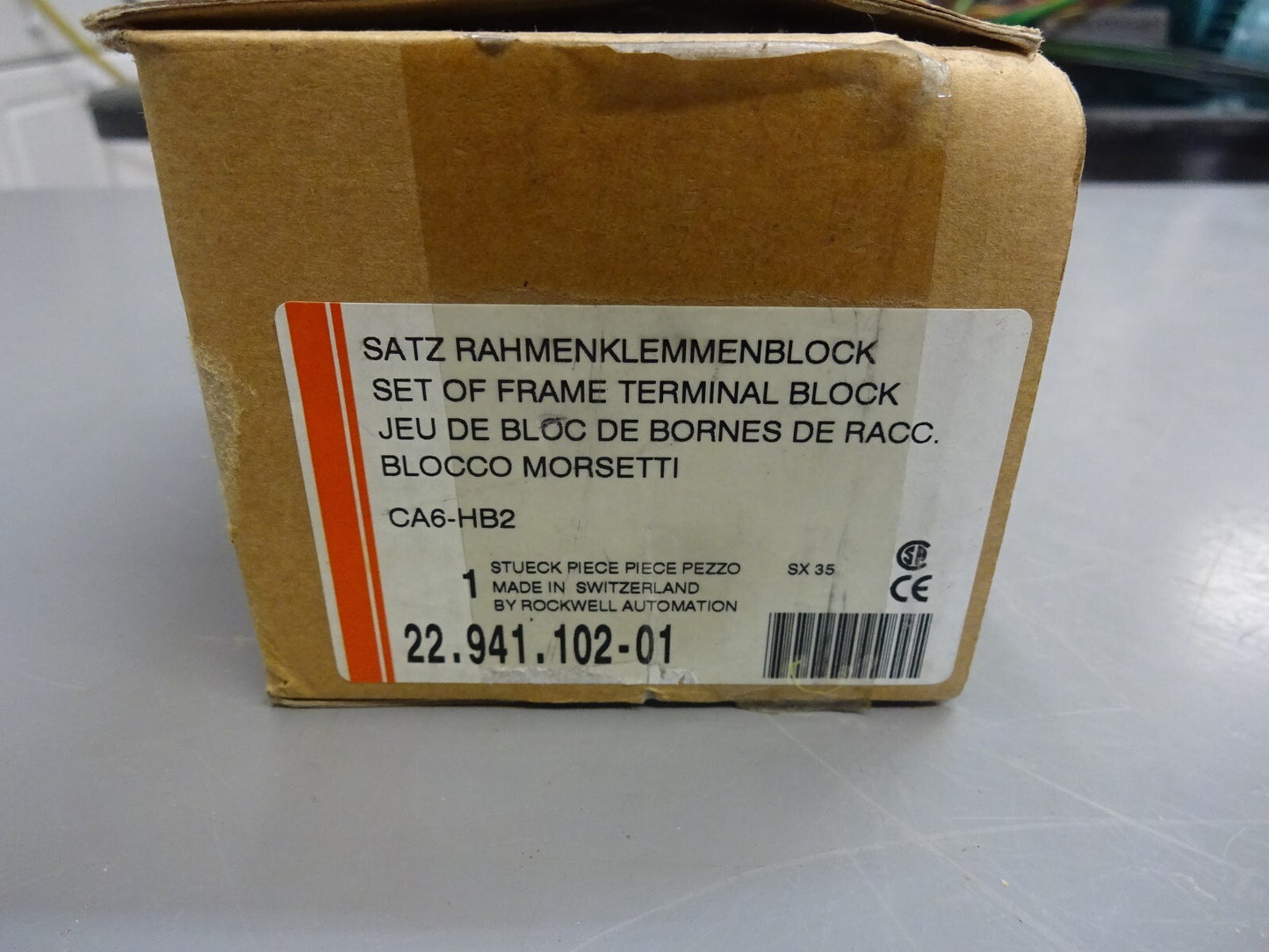 SPRECHER+SCHUH CA6-HB2 / FRAME TERMINAL BLOCK SET / NEW BOX OF 2