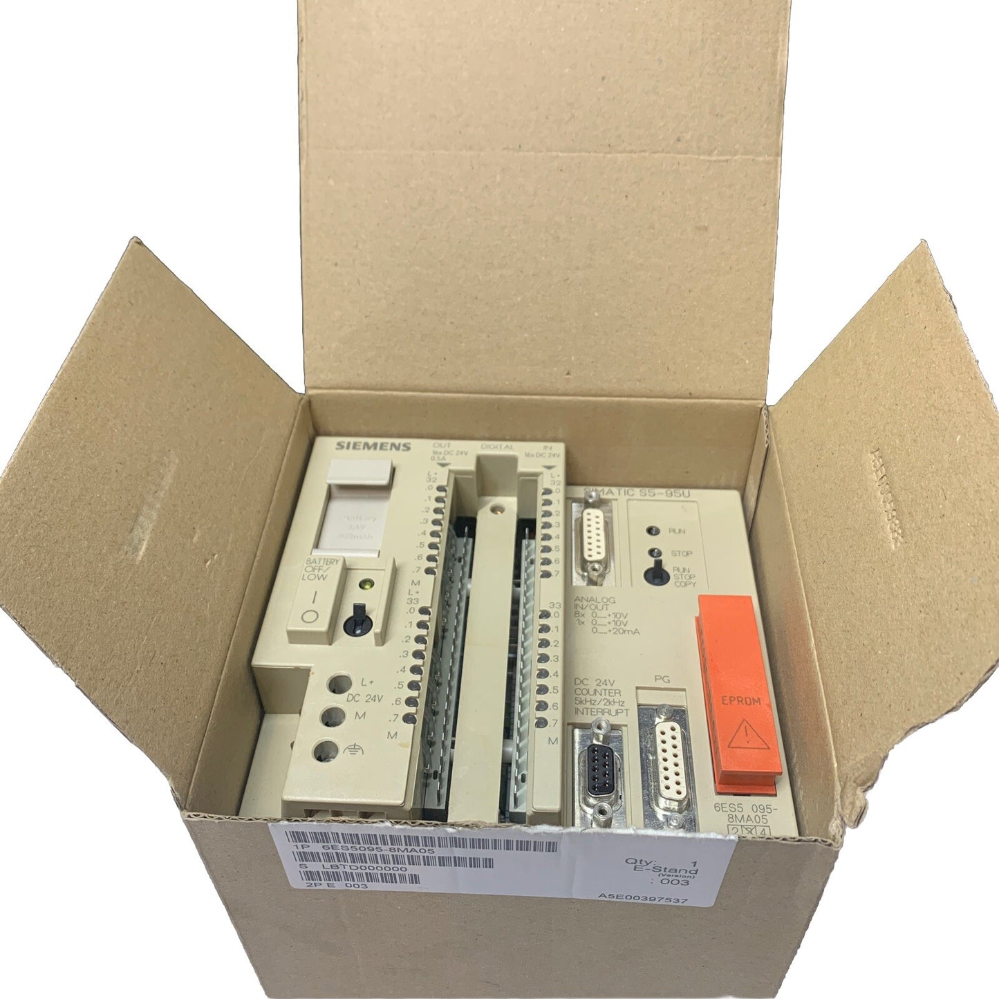 NEW SIEMENS 6ES5095-8MA05 6ES5 095-8MA05 PROGRAMMABLE CONTROLLER