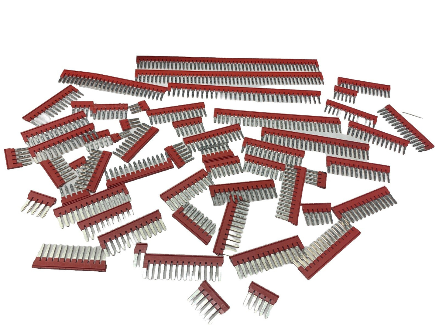 *LOT OF* WAGO JUMPER TERMINAL CONNECTOR RED FLAT PIN