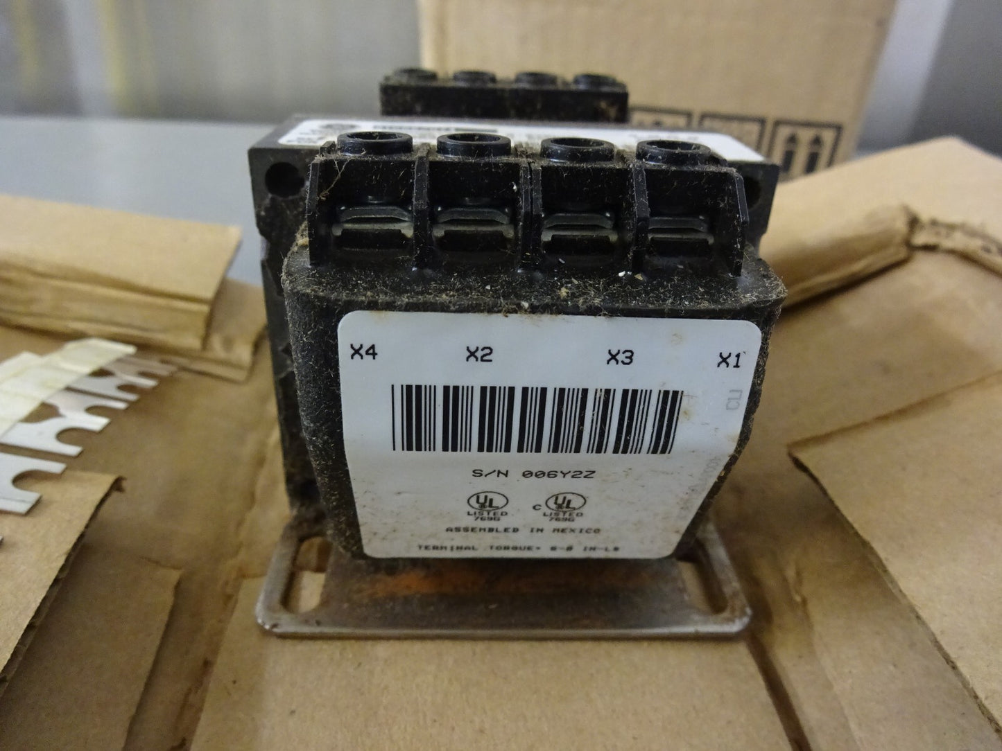 GE 9T58K2874 / CONTROL TRANSFORMER / SINGLE PHASE 60HZ 0.075kVA TYPE IP