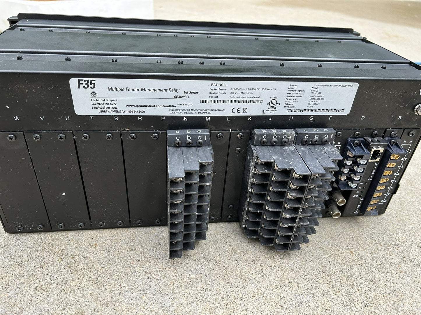 GE MULTILIN F35-N00-HLH-F8F-H4A-M4A-PXX-UXX-WXX F35 FEEDER MANAGEMENT RELAY NEW