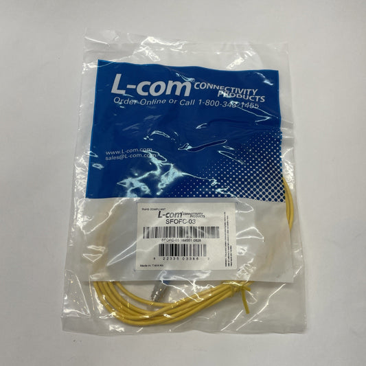 L-Com SFOFC-03 Fiber Optic Cable FC/FC 9/125 3.0m