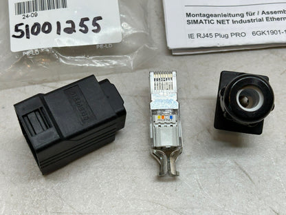 SIEMENS 6GK1901-1BB10-6AA0 / SIMATIC NET INDUSTRIAL ETHERNET RJ45 PLUG PRO / NEW