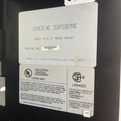 GE FANUC IC697CHS790G 9-SLOT REAR MOUNT SERIES 70-90