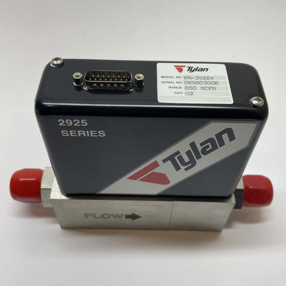 Tylan FM-3926V Oxygen Mass Flow Meter 2925 Series 15-Pin D Connerctor 850 SCFH