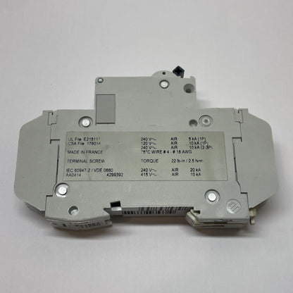 Merlin Gerin Multi9 C60N 60112 1-Pole Type C 15A Miniature Circuit Breaker