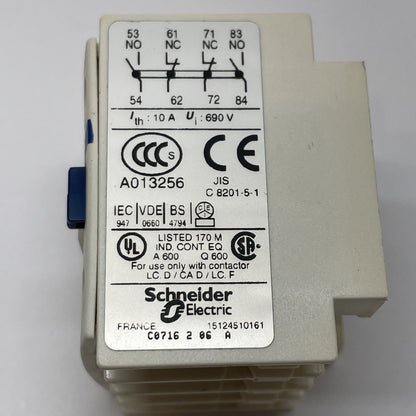 TELEMECANIQUE LADN22 U 10A 690V 4 POLE